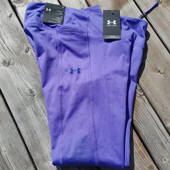 Under Armour Compression High Rise full length legging Women's Size Large BNWT - Picture 1 of 9